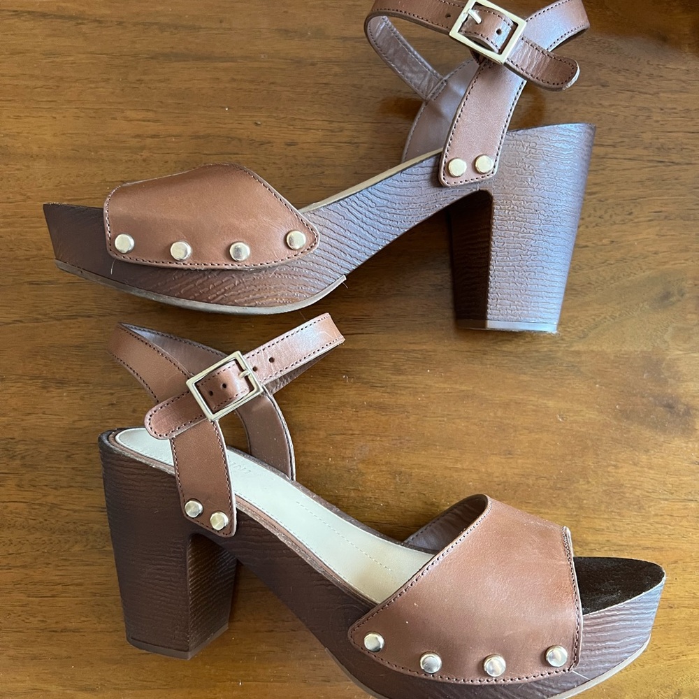 Brown Platform Sandals - image 3